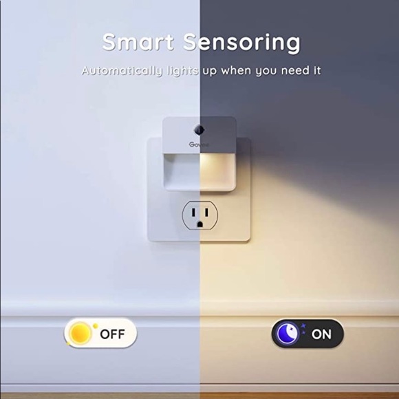 Govee Dusk to Dawn Night Light, Plug in, Soft Warm White LED Night Light - Picture 3 of 7